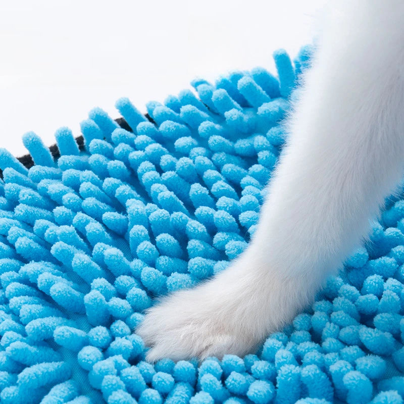 Microfiber Quick-Dry Pet Towel Absorbent with Hand Pockets