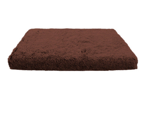 Plush Square Pet Bed Memory Foam Dog Sofa