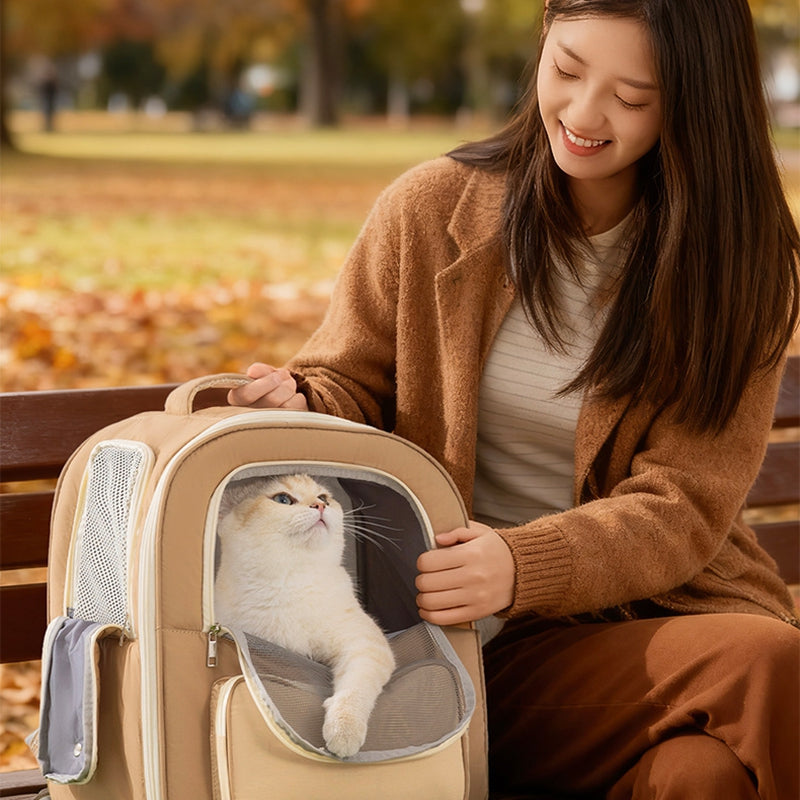 Breathable Travel Pet Backpack Cat & Dog