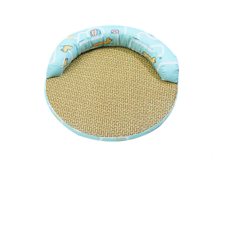 Summer Cool Pet Sofa Bed Weaving Rattan Pillow for Cats and Dogs