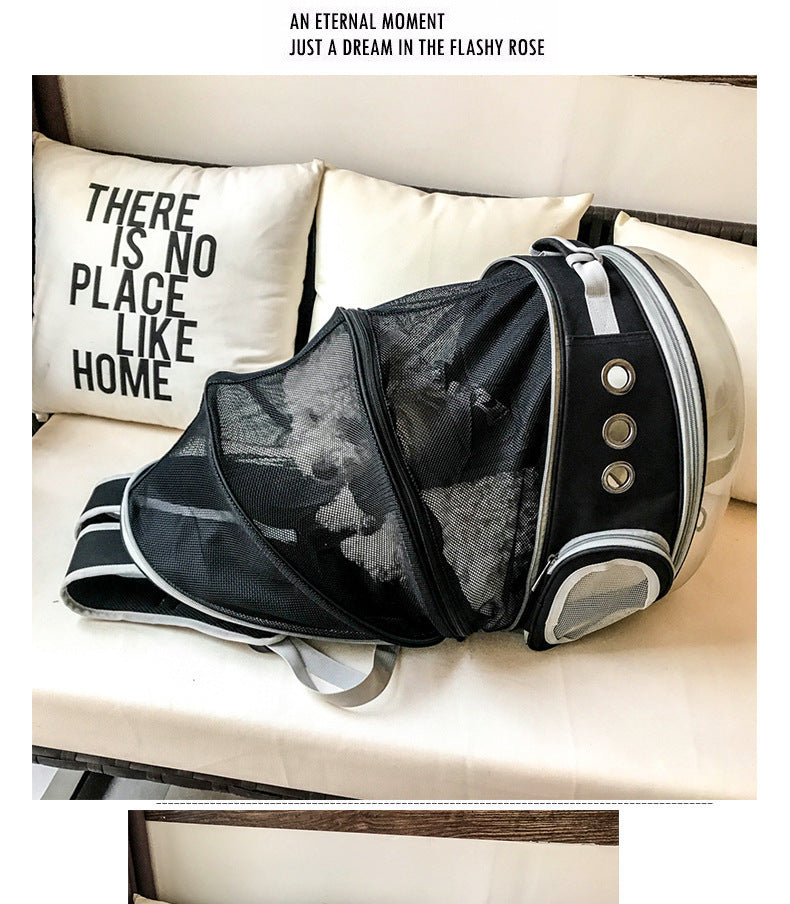 360° Bubble Pet Backpack Puppy & Rabbit