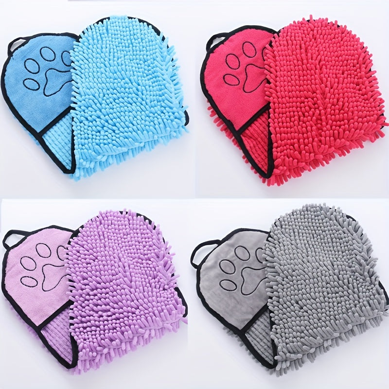 Microfiber Quick-Dry Pet Towel Absorbent with Hand Pockets