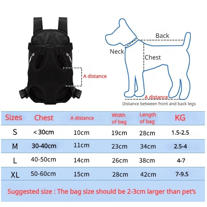 Breathable Pet Carrier Backpack for Small Dogs