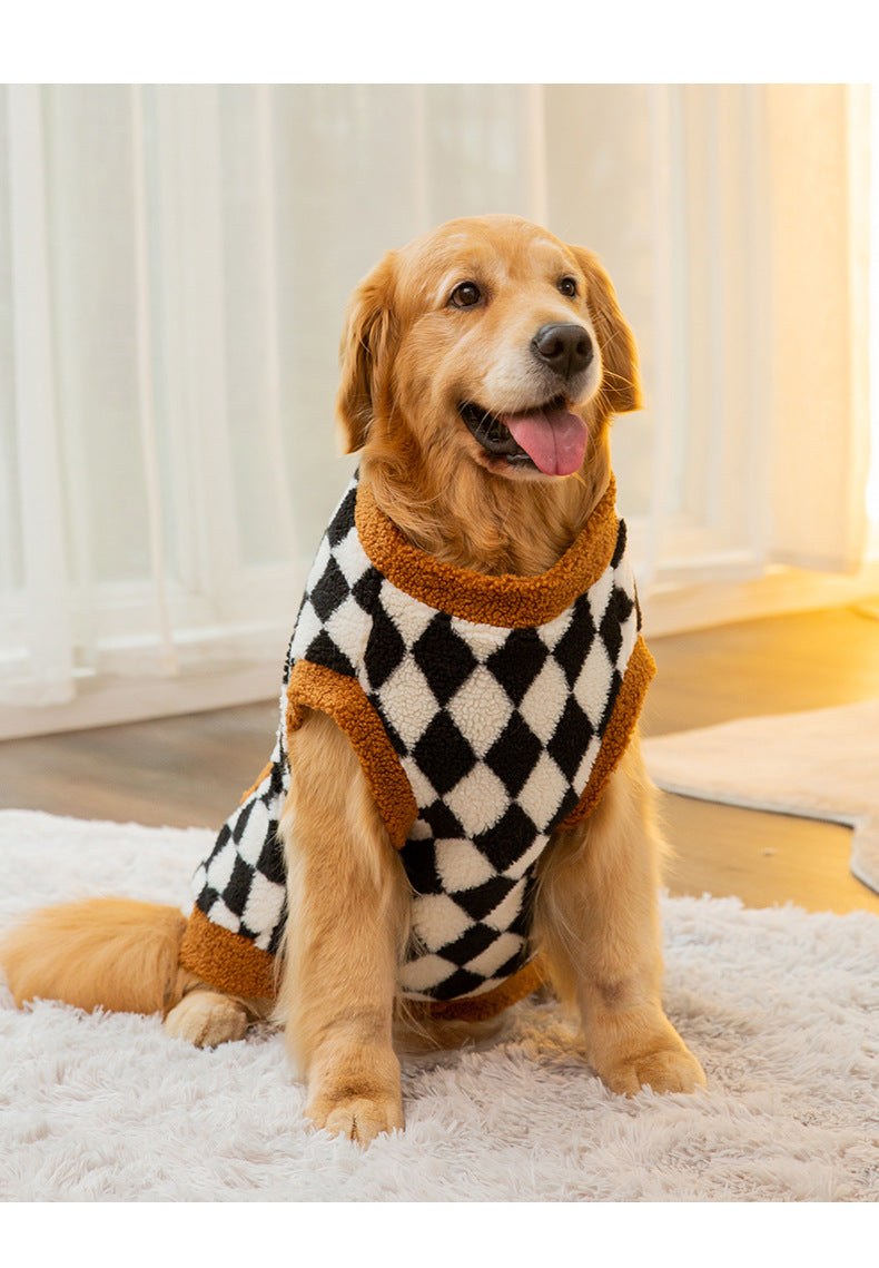 Fluffy Cotton-Padded Dog Jacket Autumn & Winter