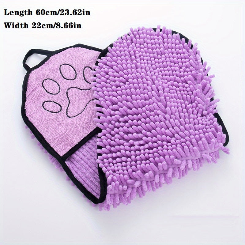 Microfiber Quick-Dry Pet Towel Absorbent with Hand Pockets