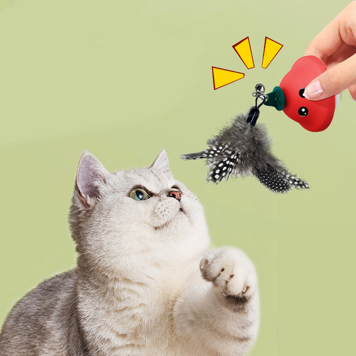 Retractable Cat Wand Toy with Suction Cup Indoor Play