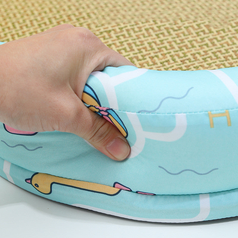 Summer Cool Pet Sofa Bed Weaving Rattan Pillow for Cats and Dogs