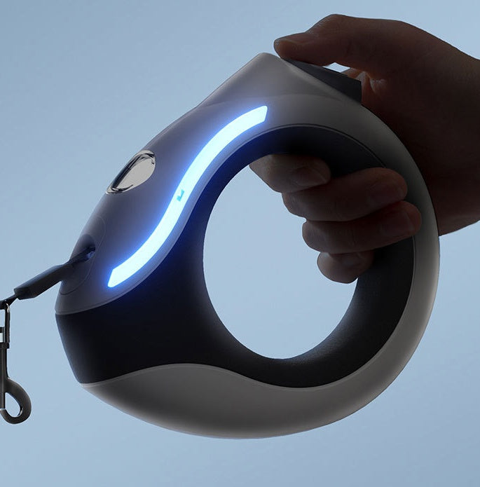 LED Automatic Retractable Dog Leash – Night Use
