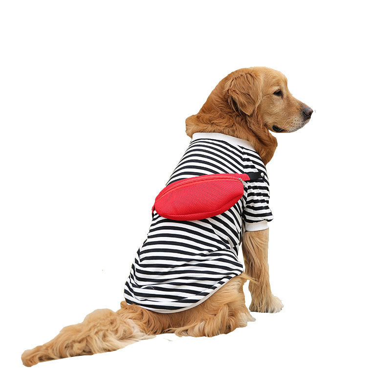 Striped Autumn Vest for Medium & Large Dogs