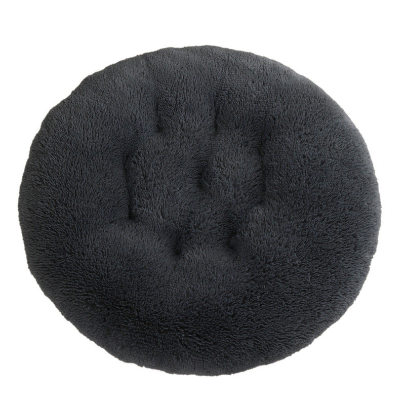 Round Plush Pet Bed Warm Dog & Cat House