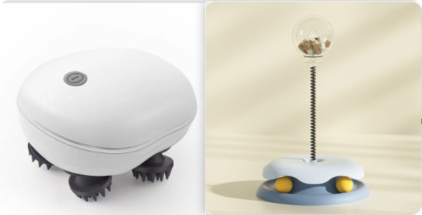2-in-1 Cat Toy – Turntable Ball for Kittens