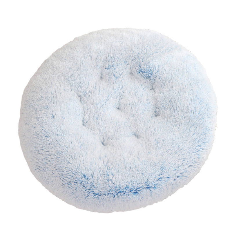 Round Plush Pet Bed Warm Dog & Cat House