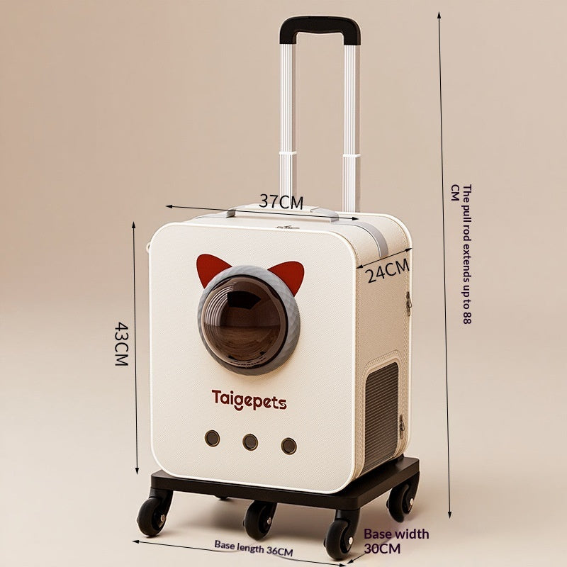 Large-Capacity Portable Pet Trolley Carrier