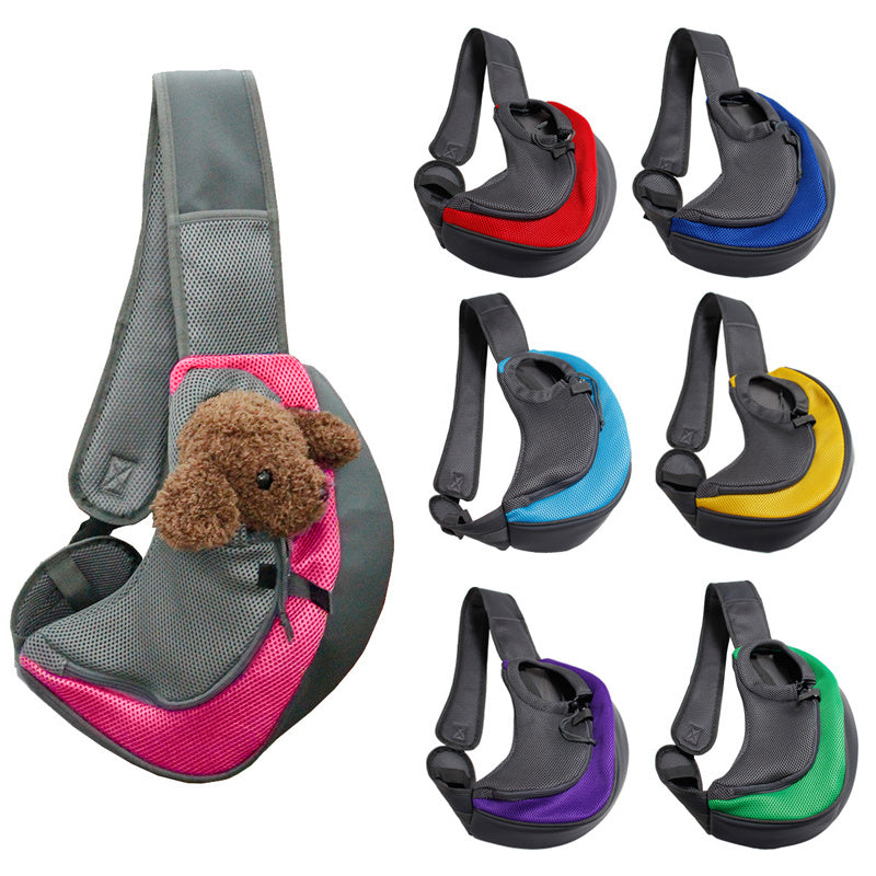 Outdoor Mesh Pet Carrier Shoulder Sling Bag
