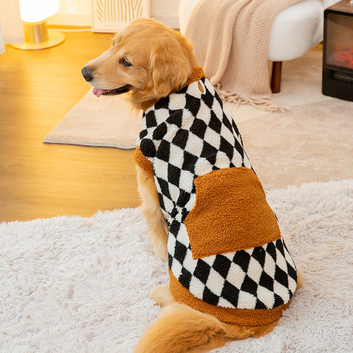 Fluffy Cotton-Padded Dog Jacket Autumn & Winter
