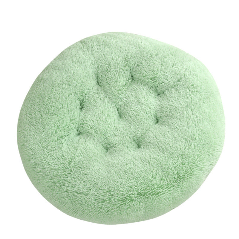 Round Plush Pet Bed Warm Dog & Cat House