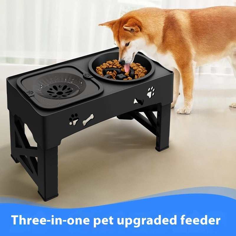 Stainless Steel Elevated Double Dog Bowl