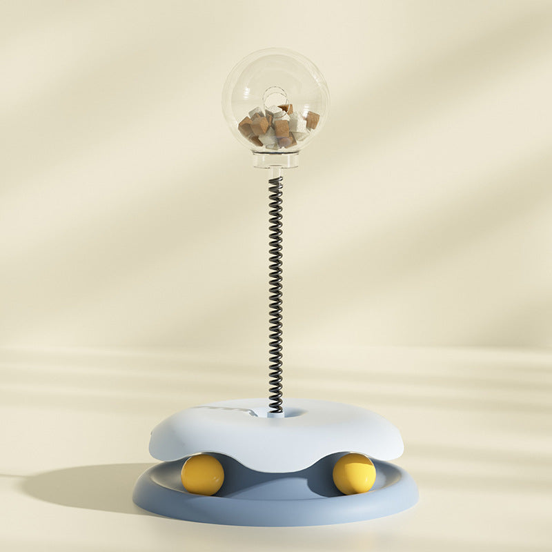 2-in-1 Cat Toy – Turntable Ball for Kittens