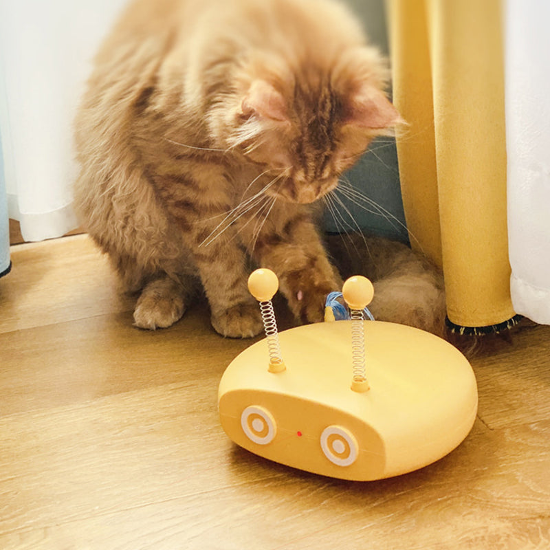 Rechargeable Electric Laser Cat Toy USB Feather Teaser