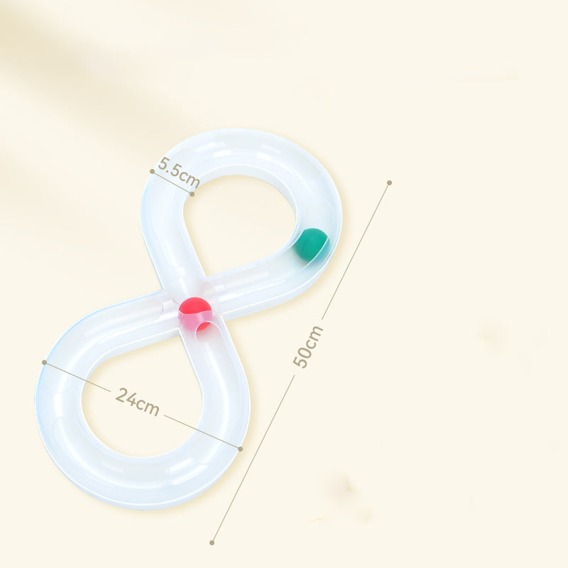 Interactive Cat Toy Track Ball Turntable for Kittens