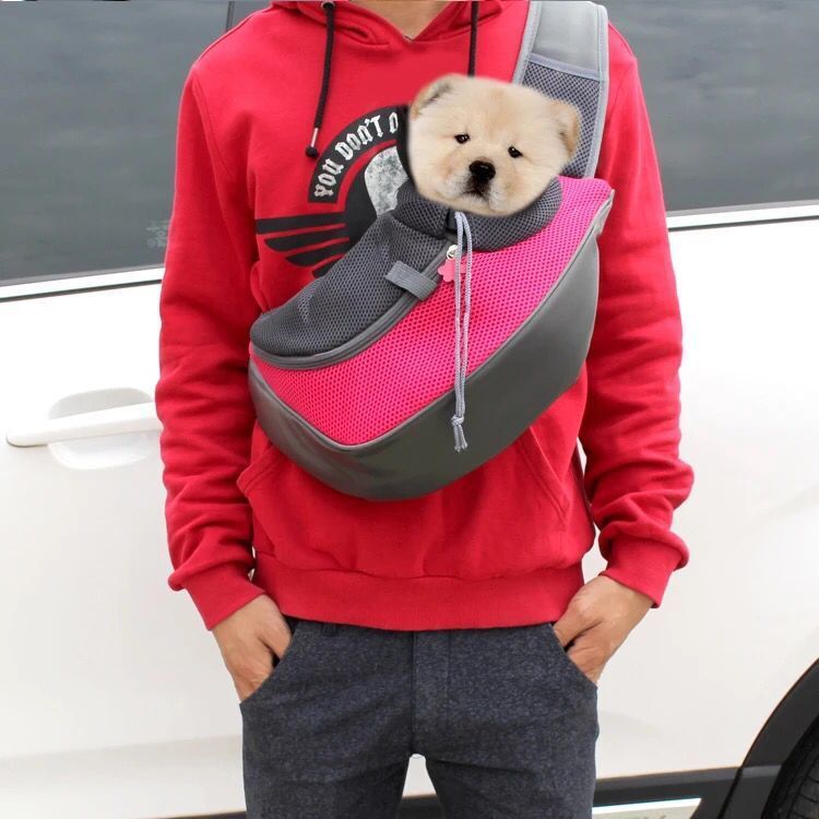 Outdoor Mesh Pet Carrier Shoulder Sling Bag