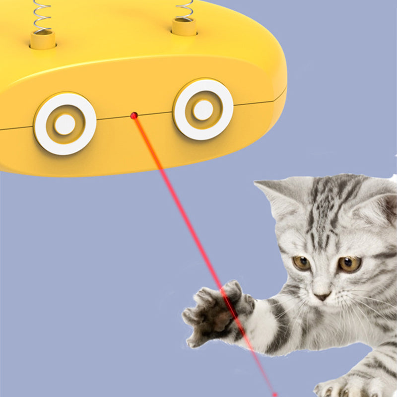 Rechargeable Electric Laser Cat Toy USB Feather Teaser