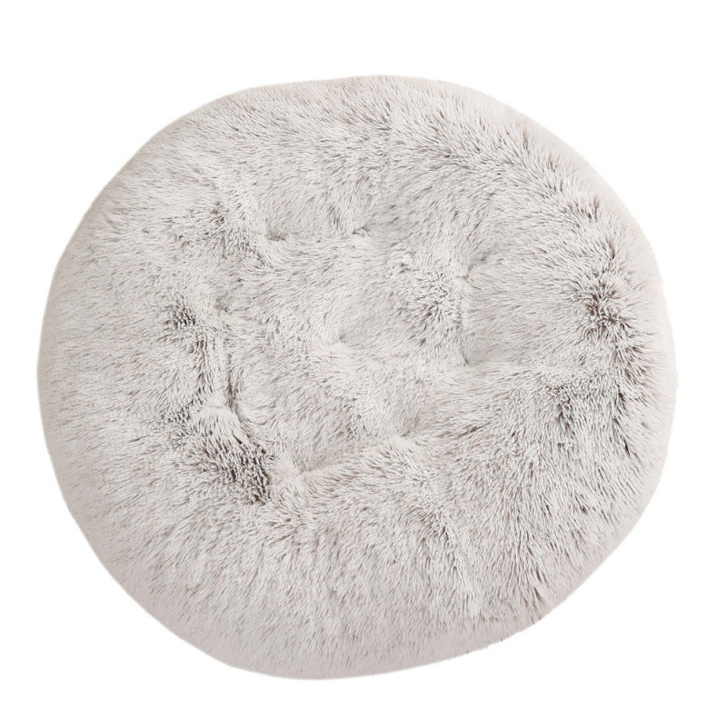 Round Plush Pet Bed Warm Dog & Cat House