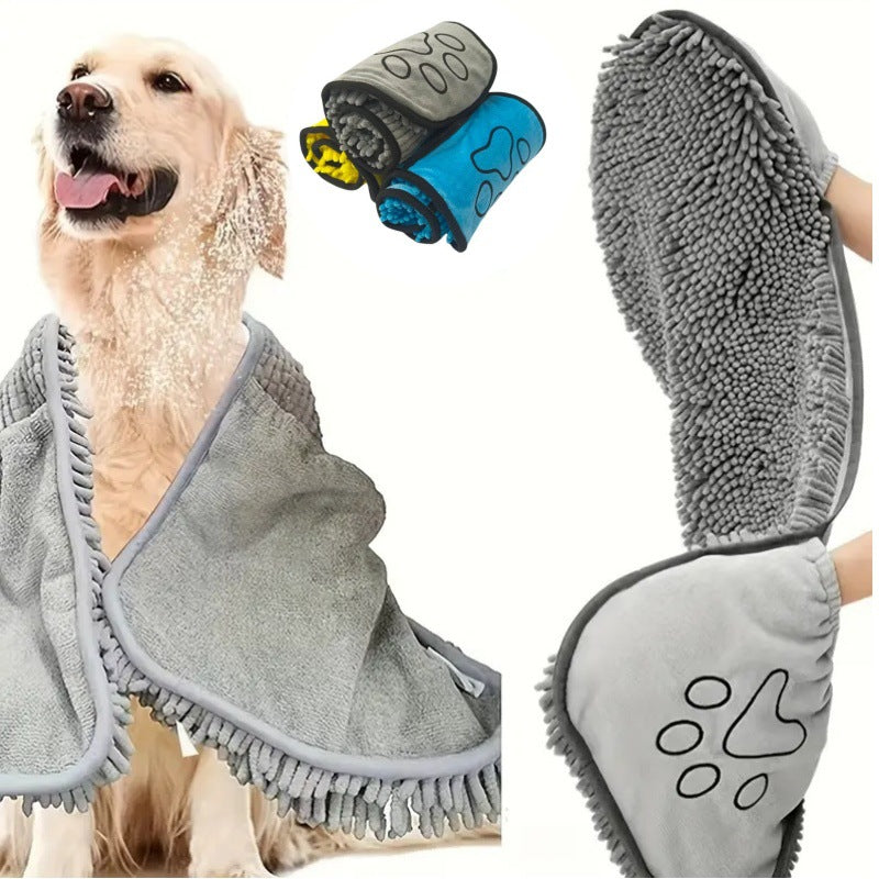 Quick-Absorb Pet Bath Towel – For Dogs & Cats