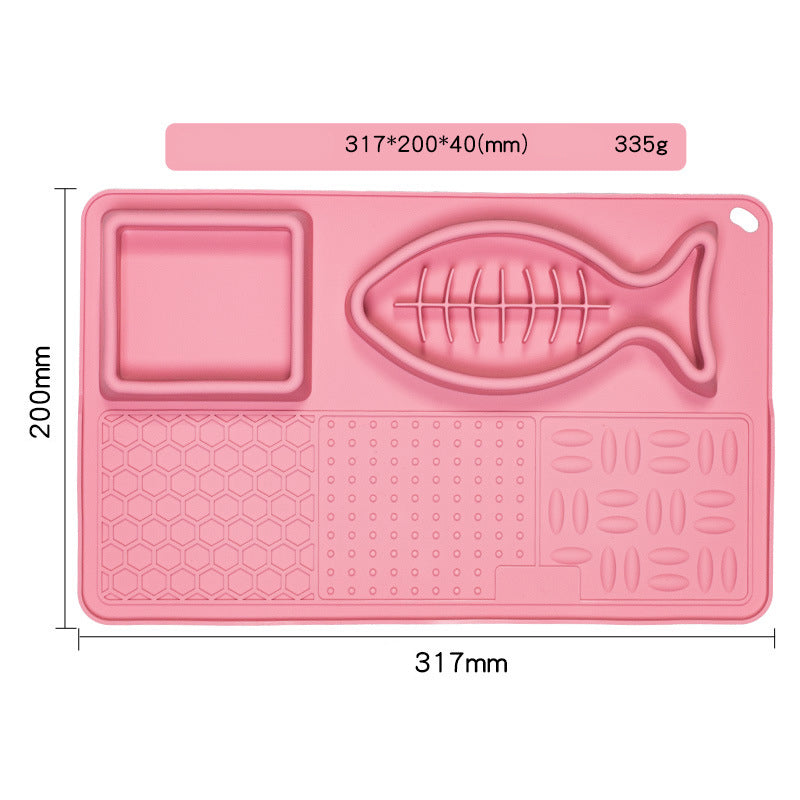 Multifunction Slow Feeder & Licking Mat for Pets