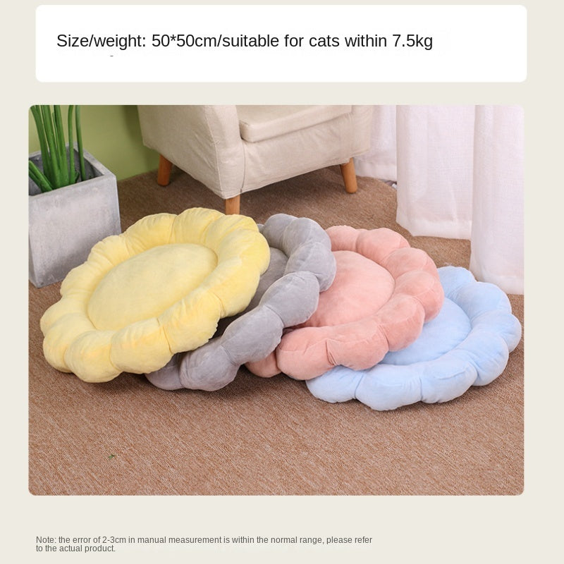 50x50cm Double-Sided Plush Pet Bed Soft & Cozy