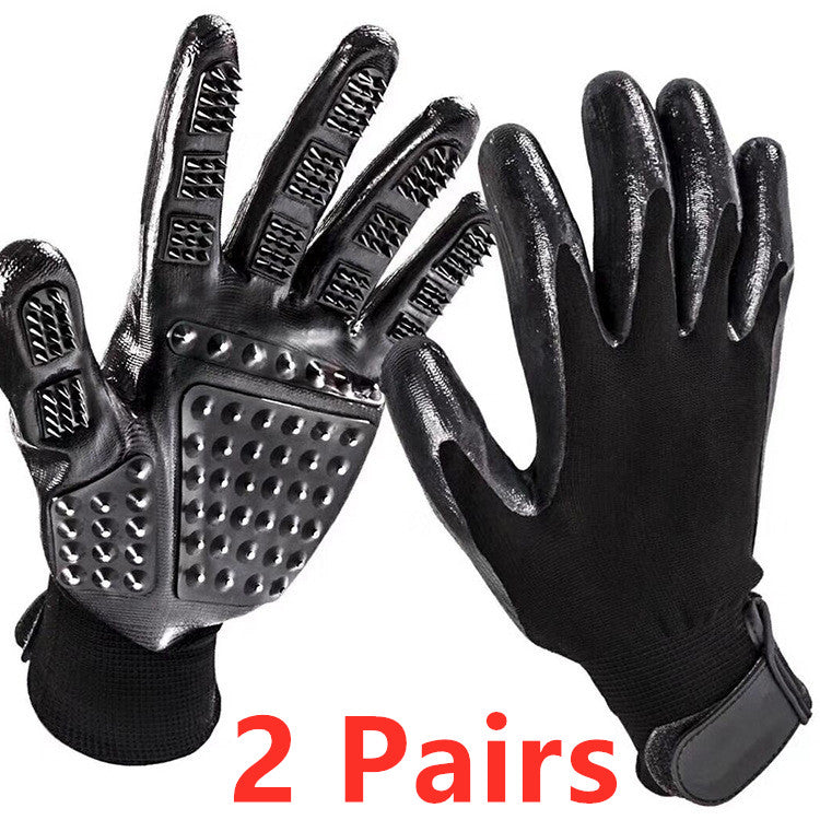 Pet Grooming Glove Hair Remover & Massager