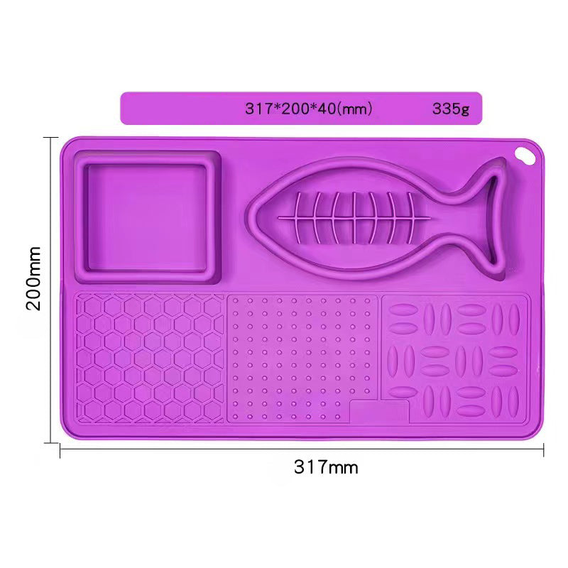 Multifunction Slow Feeder & Licking Mat for Pets